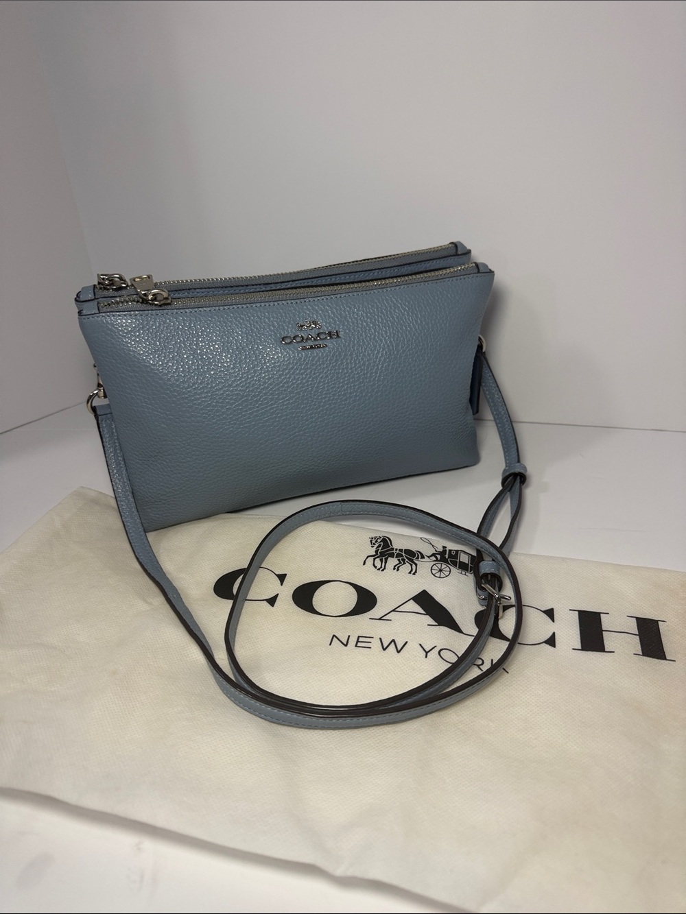 Coach Lyla Crossbody Pebbled Leather Style F34265 - Picture 3 of 13
